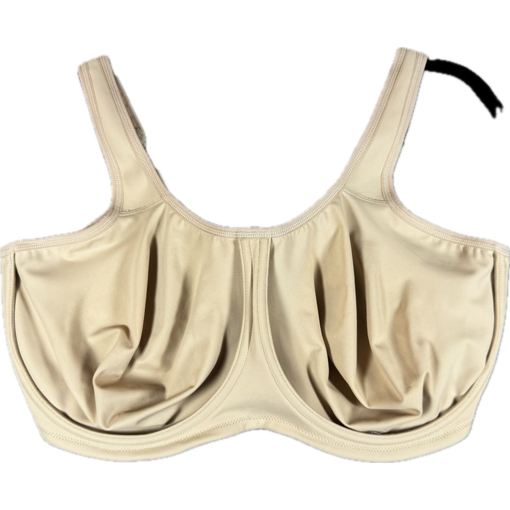 Wacoal Underwire Bra Women 40H Beige Full Coverage Adjustable Straps
